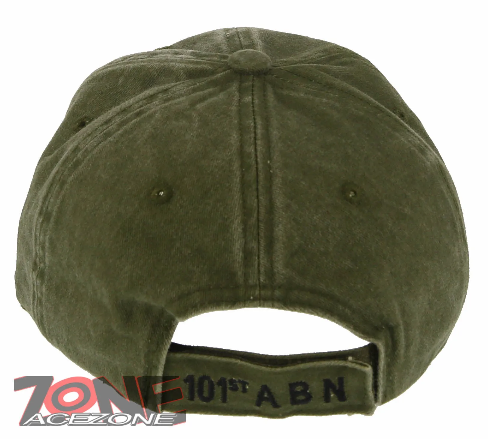 US ARMY 101ST ABN AIRBORNE DIV. EAGLE DISTRESSED VINTAGE BASEBALL CAP HAT OLIVE