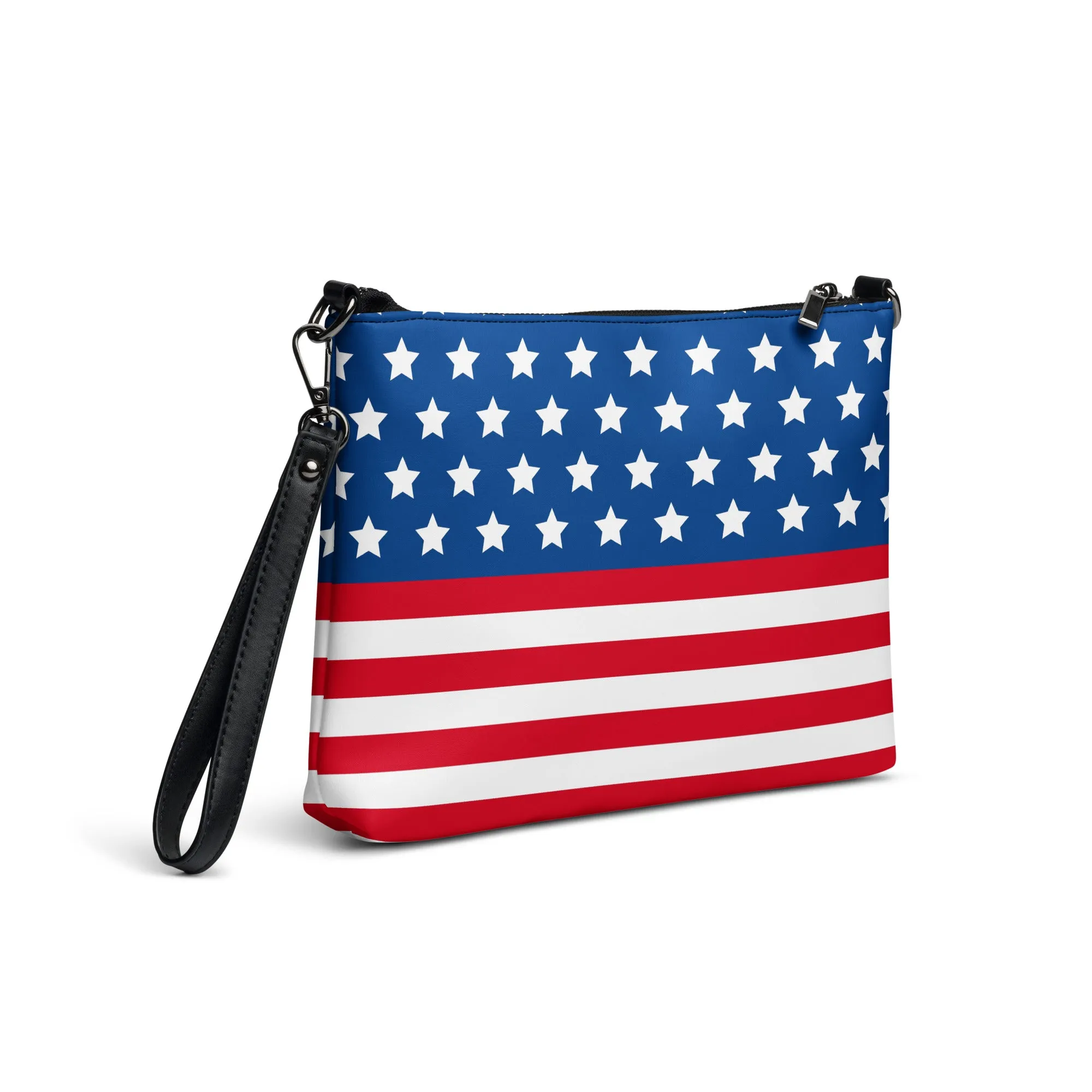 USA American Flag Patriotic Stars and Stripes Crossbody Bag