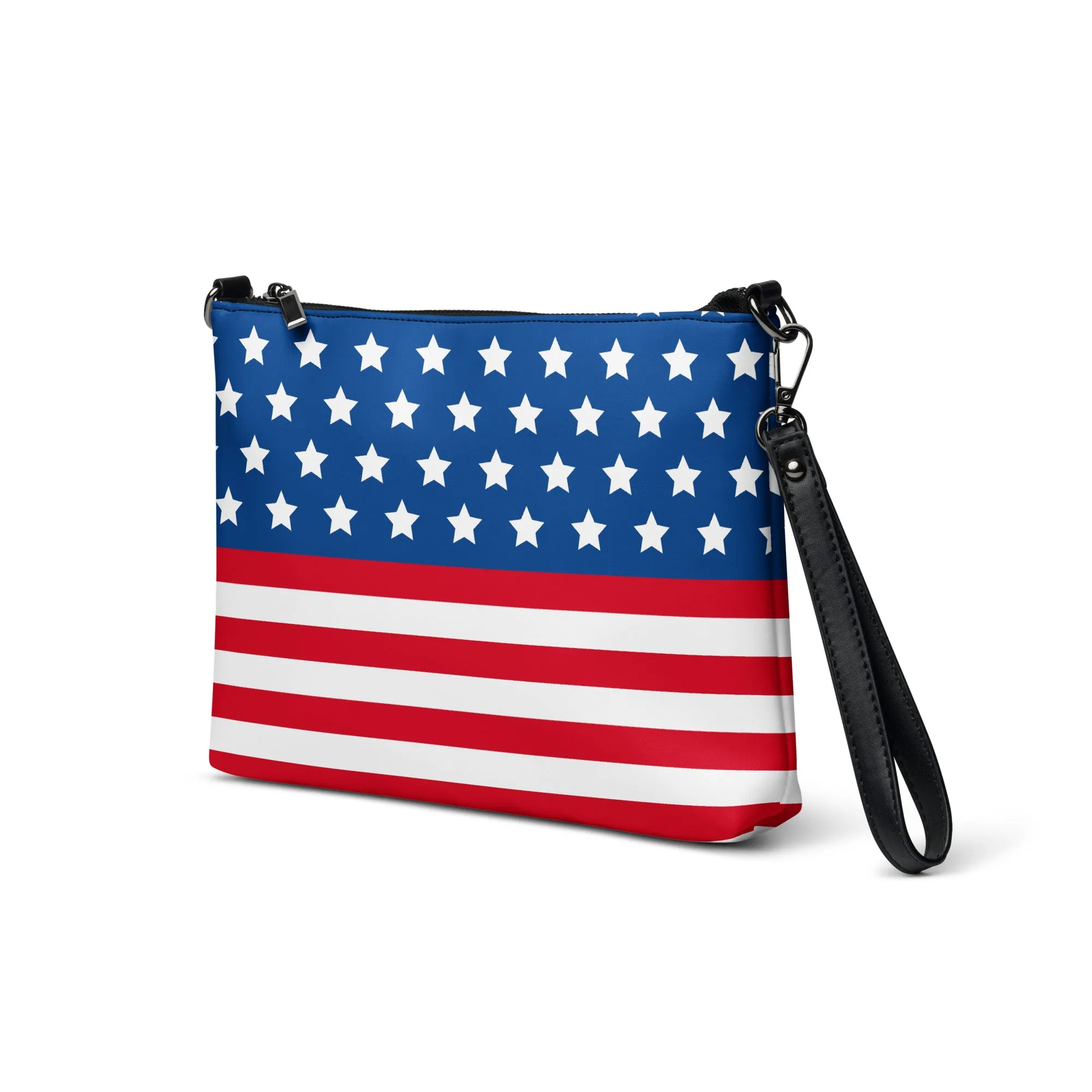 USA American Flag Patriotic Stars and Stripes Crossbody Bag