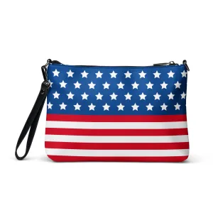 USA American Flag Patriotic Stars and Stripes Crossbody Bag