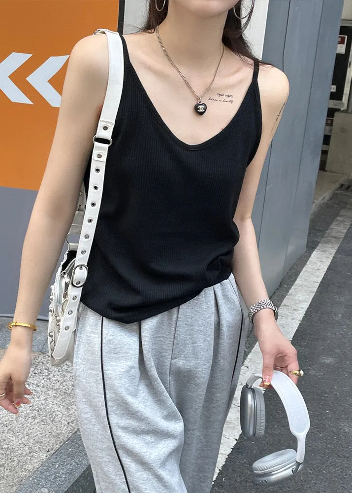 V-neck Suspender Loose Vest Top Sleeveless