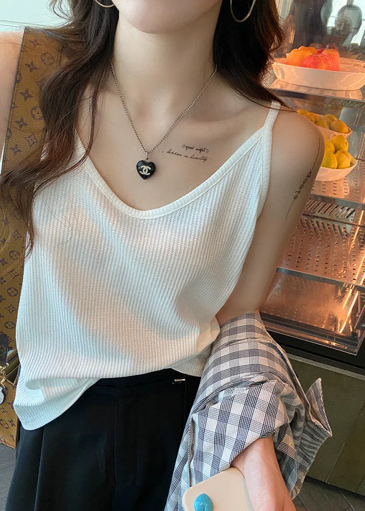 V-neck Suspender Loose Vest Top Sleeveless