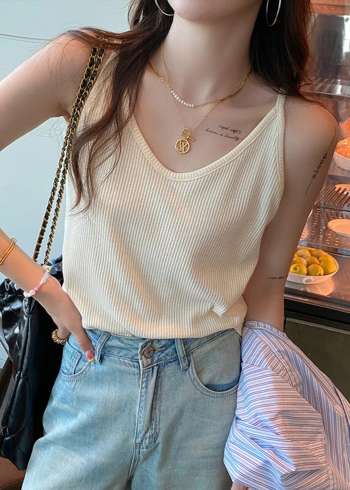 V-neck Suspender Loose Vest Top Sleeveless