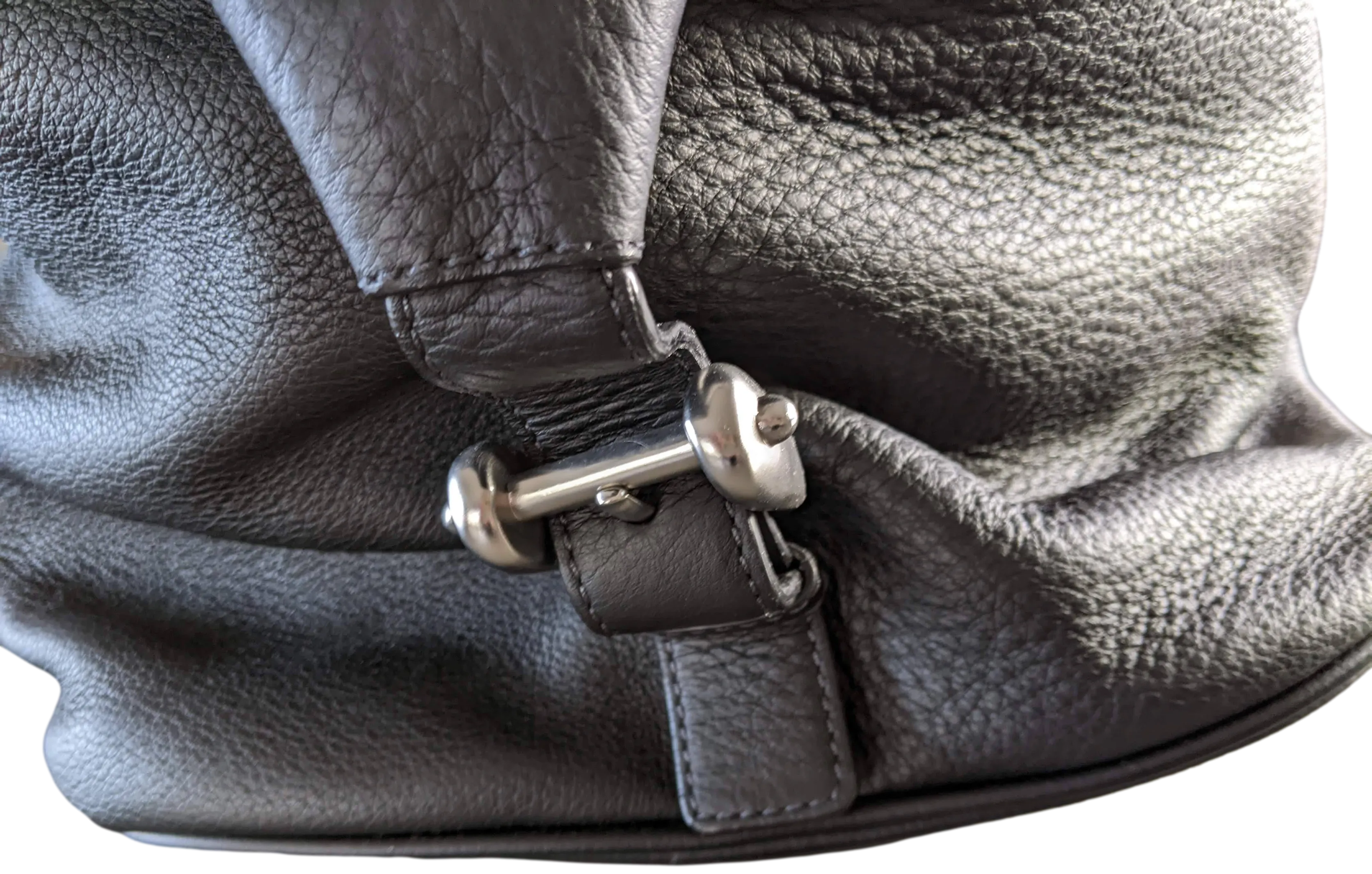 VAN ASTYN ZURICH Noir Togo Calfskin Leather Travel Bag 57 cm, NEW, Made in Switzerland!