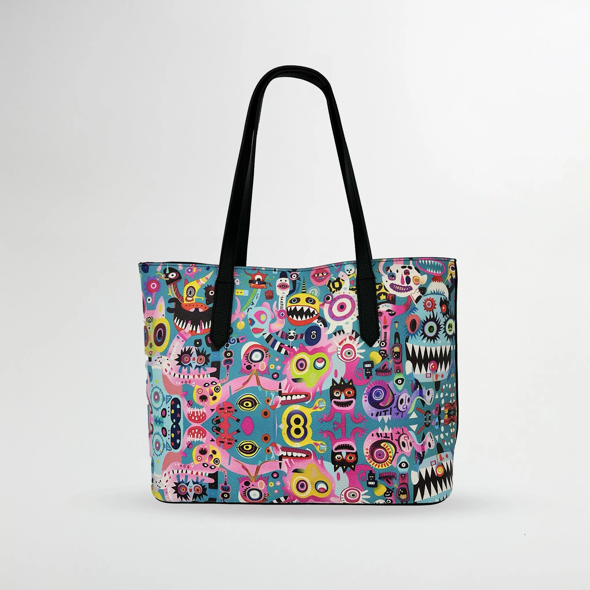 Vibe Sprites Vegan Leather Tote Bag