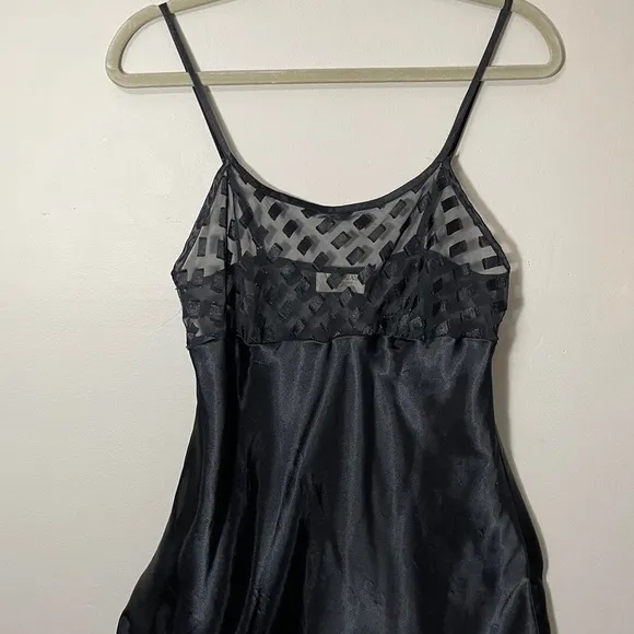 Victoria’s Secret Gold Label Black Slip Dress
