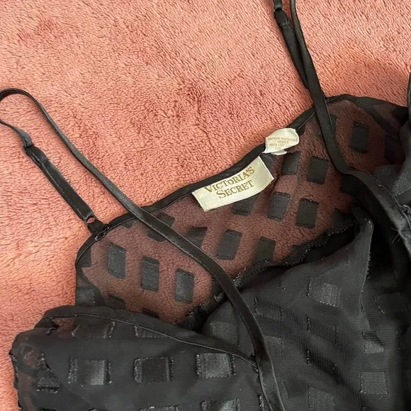 Victoria’s Secret Gold Label Black Slip Dress