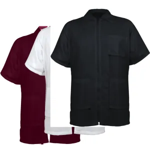 Vincent Traditional Collar Jacket (White, Burgundy or Black)