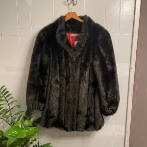 Vintage 70s/80s Jordache Faux Fur Coat // Medium-Large (ht2400)