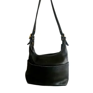 Vintage COACH Legacy Boho Shoulder Bag Black Leather  9058