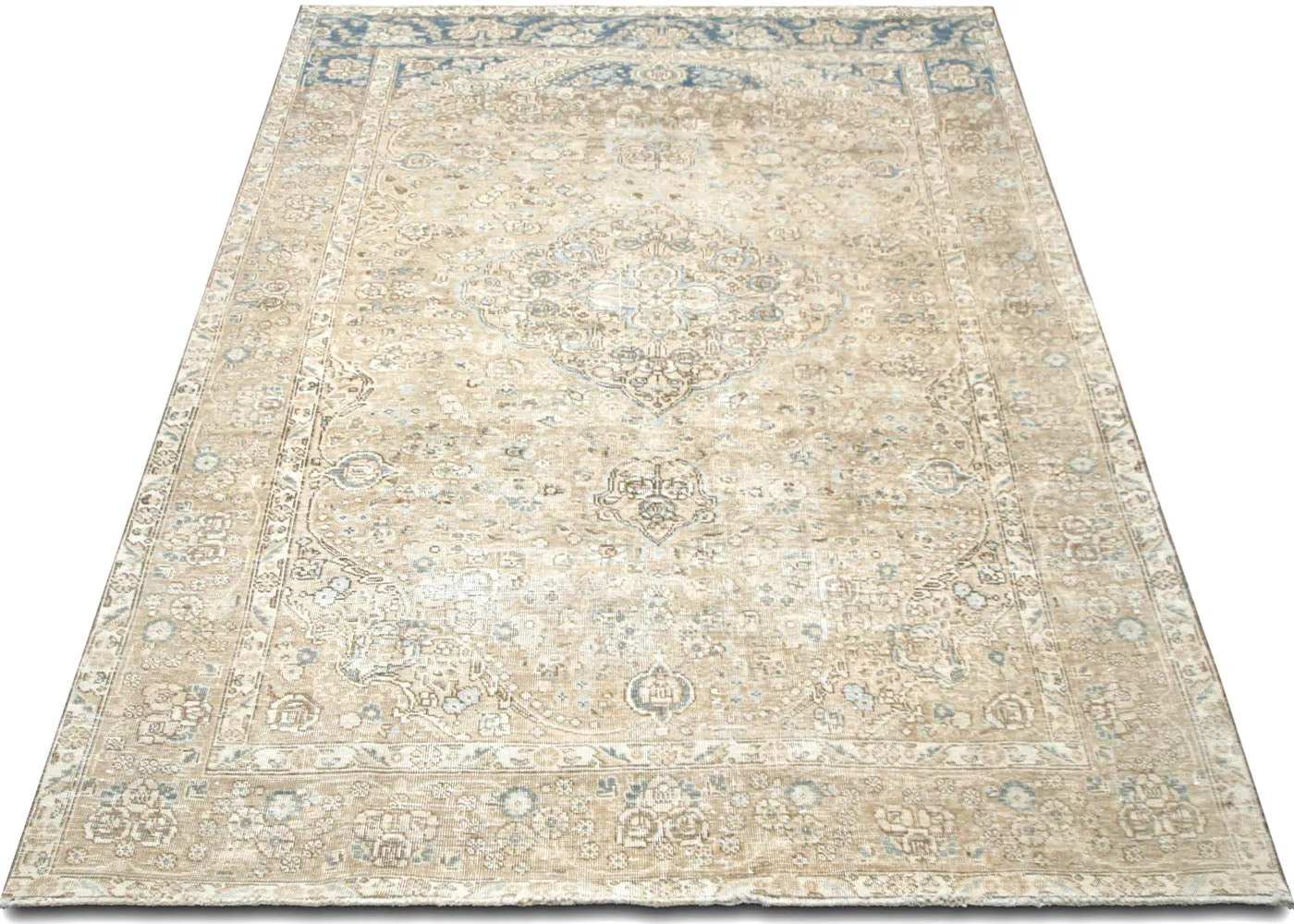 Vintage Persian Tabriz Rug - 5'11" x 9'3"