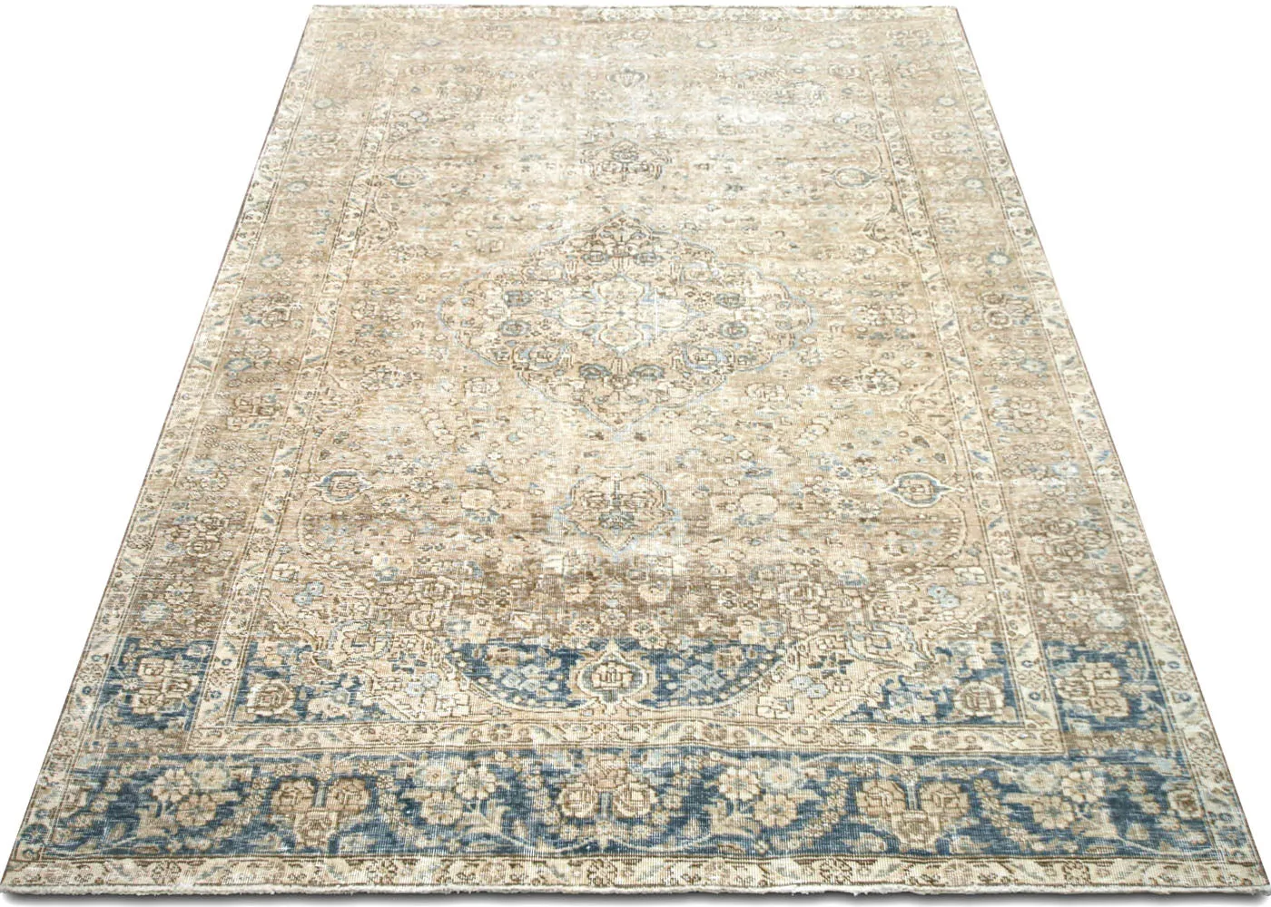 Vintage Persian Tabriz Rug - 5'11" x 9'3"