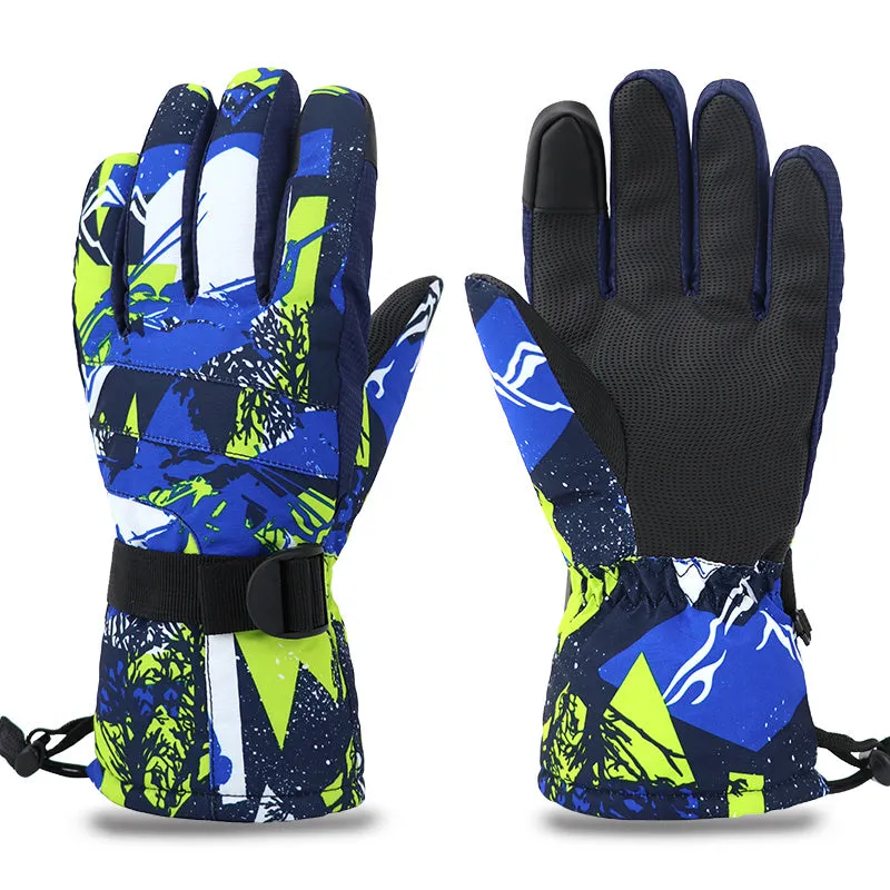 Warm Ski Gloves For Men And Women With Touch Screen Waterproof Riding In Winter