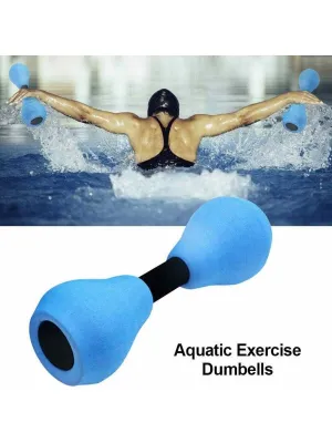 Water Weights for Pool Exercise Set, 1 Pair Pool Weights for Water Exercises, Aquatic Dumbbells, Aqua Fitness Barbells, Handbar Exercises, EVA Foam Dumbbell with High Density for Pool Sports For Pool Women Men Weight Loss
