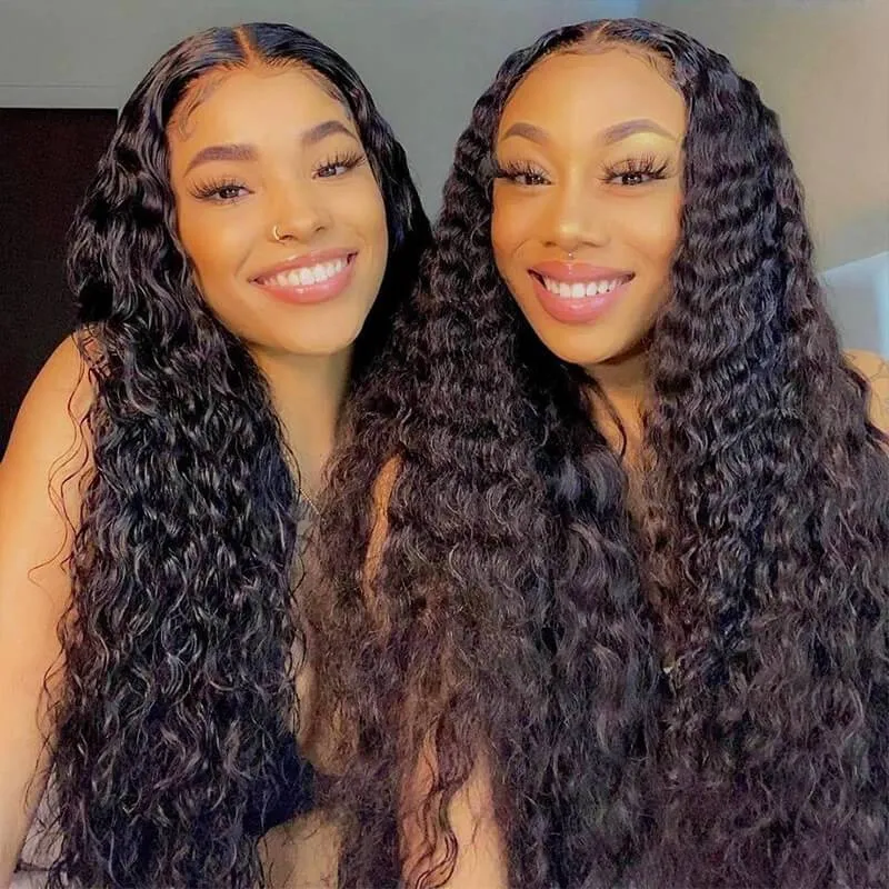 Wavymy Kinky Curly 3 Bundles With 5x5 Lace Closure Human Hair