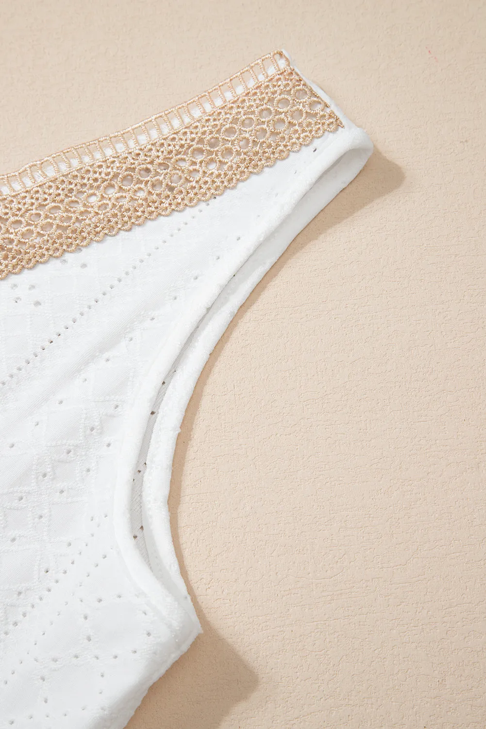 White Lace Crochet Tank Top