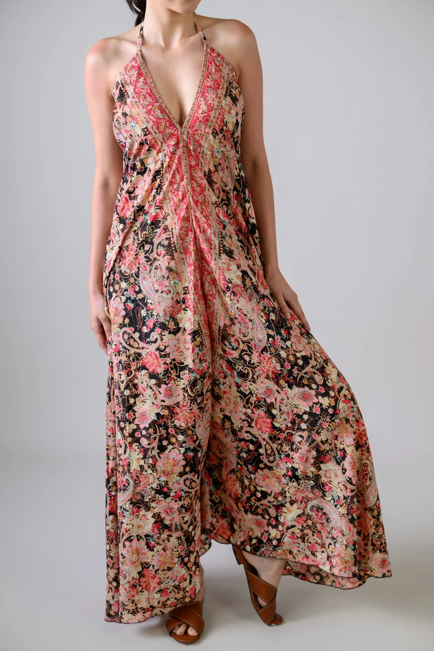 Wide Leg Printed Jumpsuit
