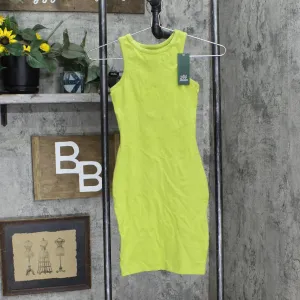 Wild Fable Womens Sleeveless Knit Bodycon Dress EL7L5L Line Green 2XS
