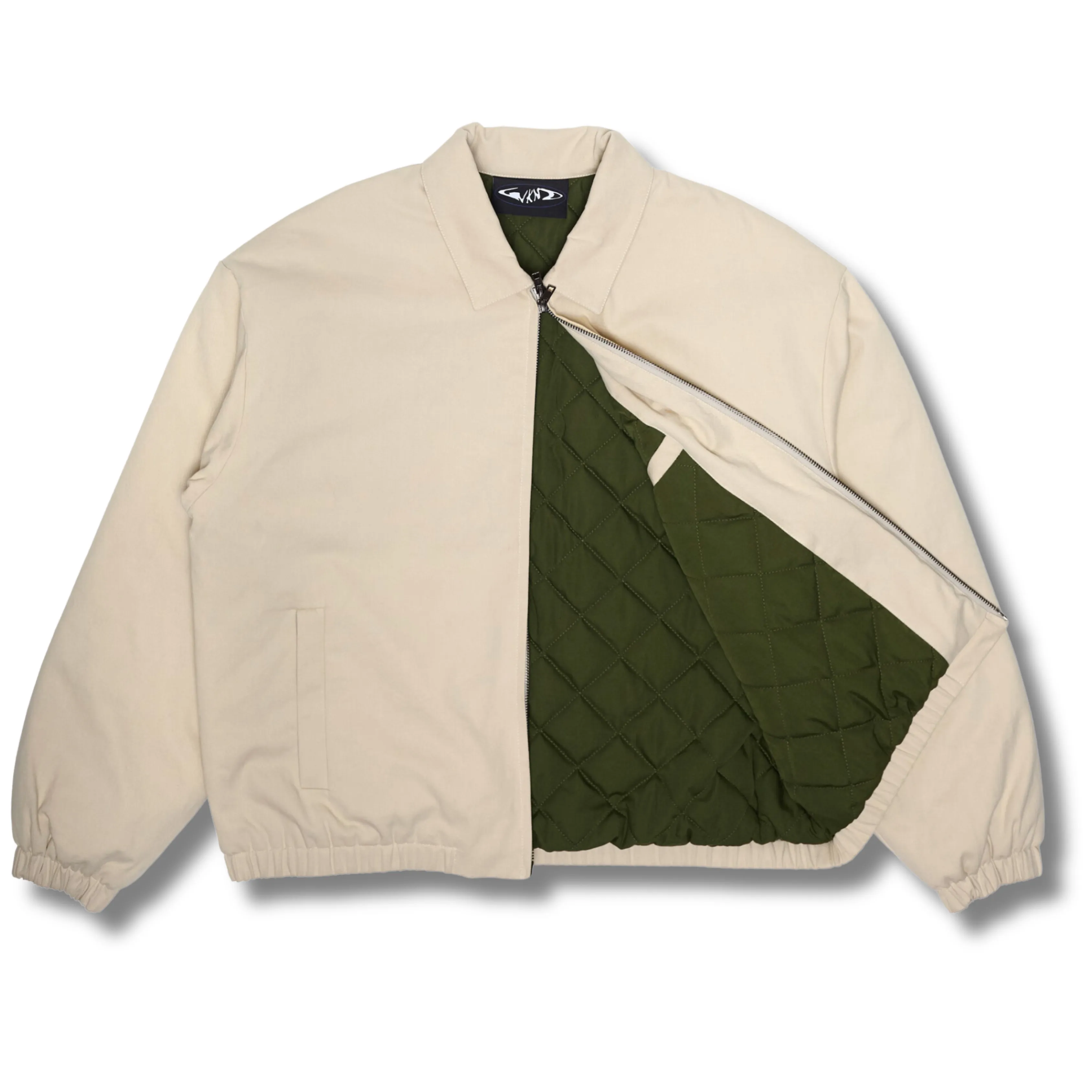 WKND ZIP JACKET LINED - STONE
