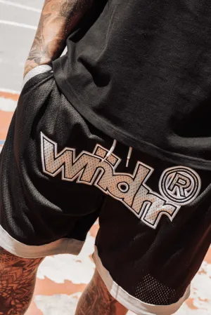 WNDRR OFFCUT COURT SHORT - BLACK/GREY