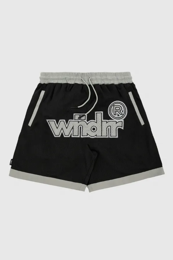 WNDRR OFFCUT COURT SHORT - BLACK/GREY