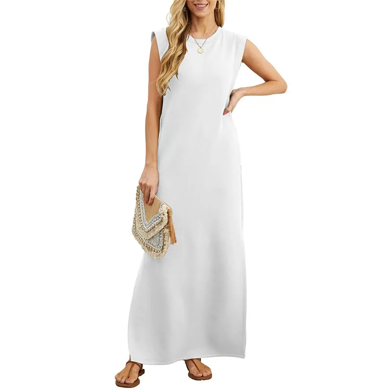 Women Loose Split Wrinkle-Free Long Dress