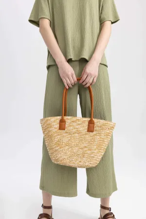 Women Straw Beach Bag
