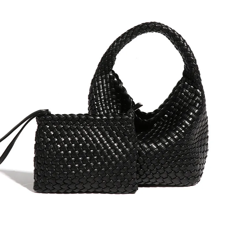 Women's Hand-woven Underarm Portable Fashion Son Mother Bags