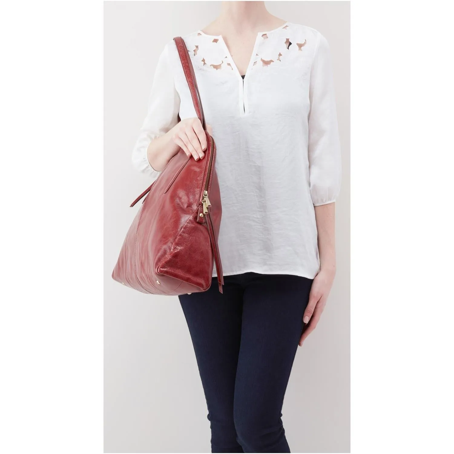 Women's Hobo Delaney Mahogany Leather