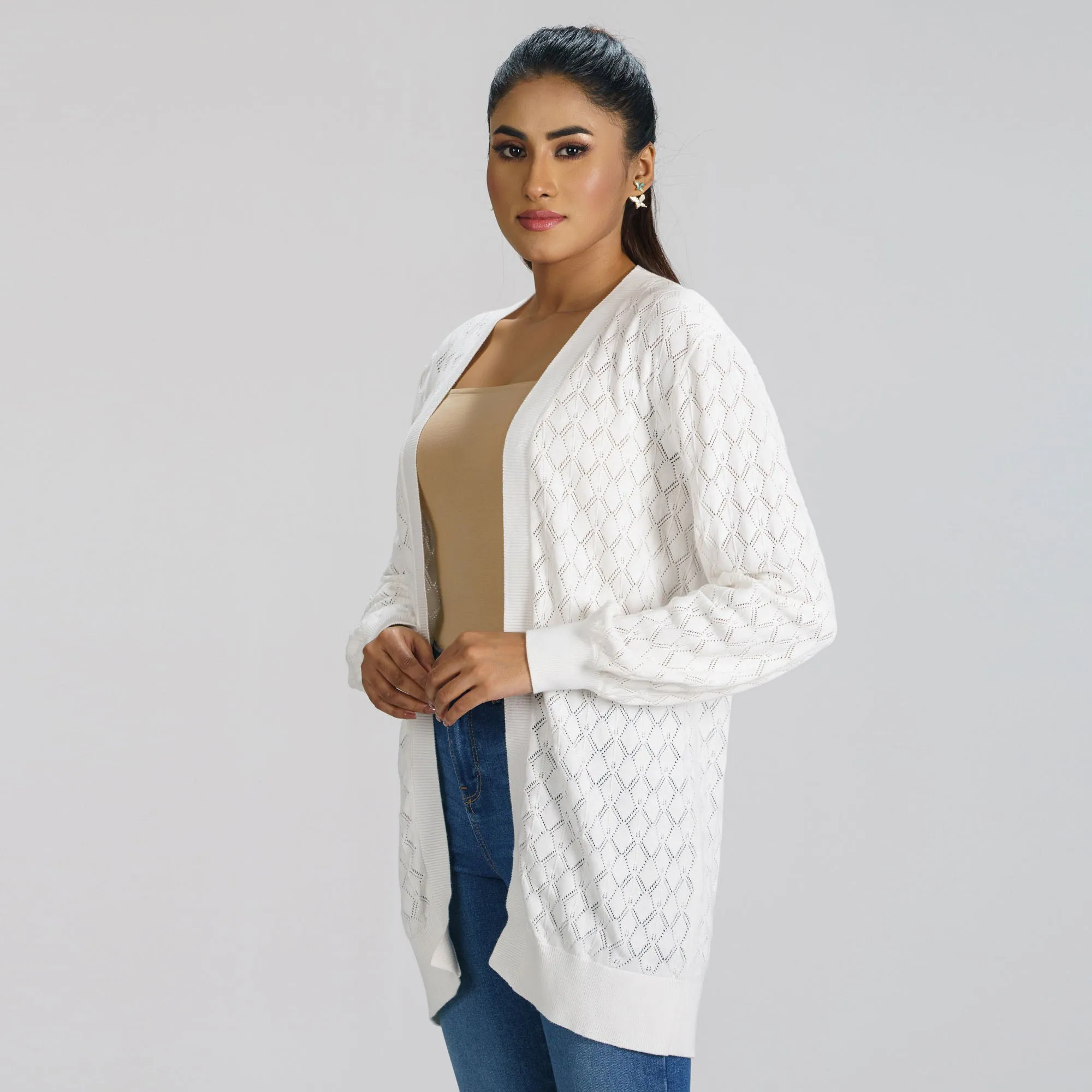 Womens White Sweater Shrug