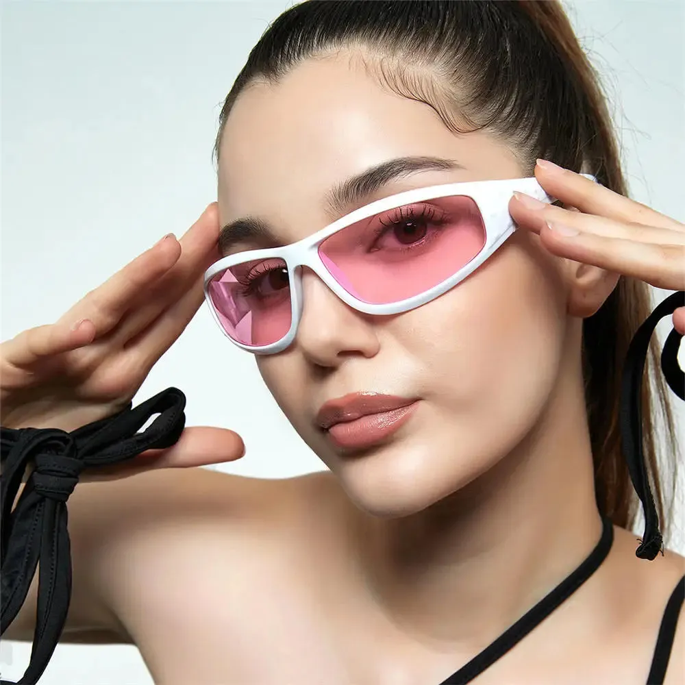 Y2K Silver Sunglasses for Girls