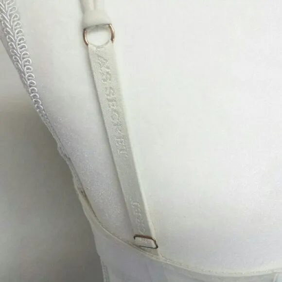 Y2K Vintage Victoria's Secret Pearl Gold Leaf Unlined Demi Bra 34D
