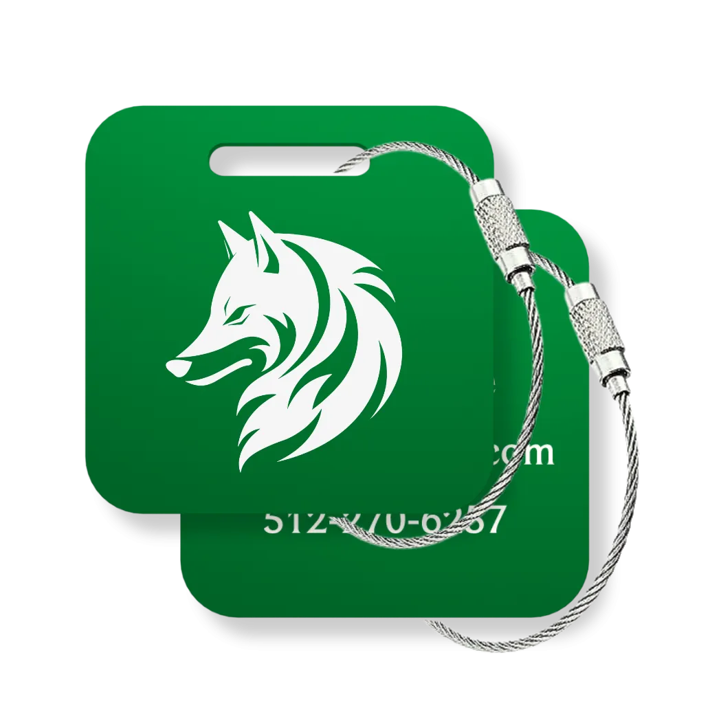 Your Logo Custom Tags - 3 Pack