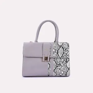 Zephyr Gray Casual Hand Bags 0331033